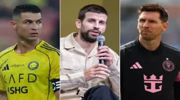 الموهبة ضد الآلة.. بيكيه يقارن بين ميسي ورونالدو